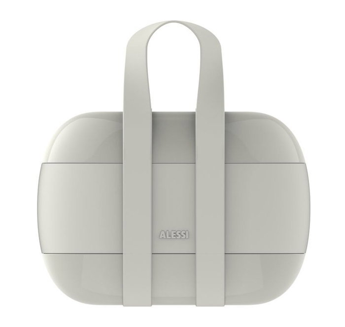 Sakura Adachi SA02 G FOOD Lunch Box Froid à Porter - Fiambrera en Résine Thermoplastique avec 3 Compartiments - Gris