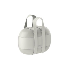 Sakura Adachi SA02 G FOOD Lunch Box Froid à Porter - Fiambrera en Résine Thermoplastique avec 3 Compartiments - Gris
