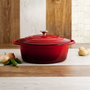 Bidasoa Casserole avec Couvercle Fierro Rouge 4,3 L (Lot de 2)