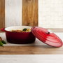 Bidasoa Casserole avec Couvercle Fierro Rouge 4,3 L (Lot de 2)