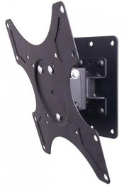 Techly Support mural universel inclinable pivotable pour TV/moniteur LED LCD, 19 à 37 pouces, noir
