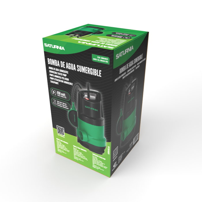 SATURNIA Pompe à eau submersible 900W 233 Lt/min SATURNIA Pompe à eau submersible 900W 233 Lt/min