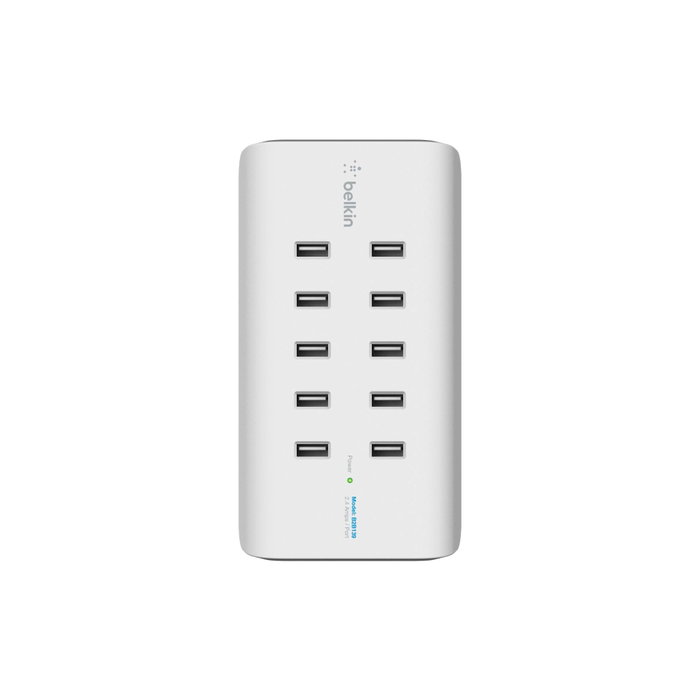 Belkin Rockstar Hub USB 2.0 10 Ports 2,4A Blanc Belkin Rockstar Hub USB 2.0 10 Ports 2,4A Blanc