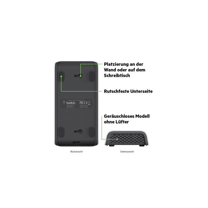 Belkin Rockstar Hub USB 2.0 10 Ports 2,4A Blanc Belkin Rockstar Hub USB 2.0 10 Ports 2,4A Blanc