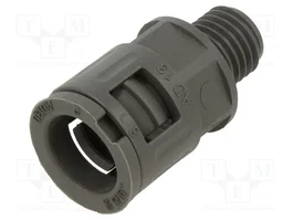 LAPP Connecteur de bord droit gris, filetage métrique extérieur, SILVYN® KLICK M