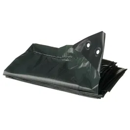 Nature - Bâche pour tas de bois - 5 x 6 m - HDPE 90 g/m² - 100% étanche - Traitement anti-UV - Couleur verte avec oeillets de fixation