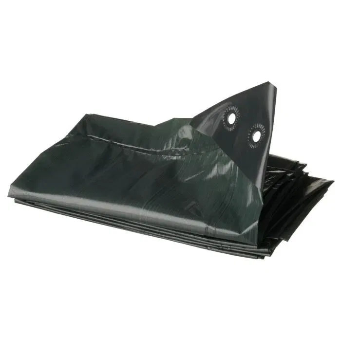 Nature - Bâche pour tas de bois - 5 x 6 m - HDPE 90 g/m² - 100% étanche - Traitement anti-UV - Couleur verte avec oeillets de fixation Nature - Bâche pour tas de bois - 5 x 6 m - HDPE 90 g/m² - 100% étanche - Traitement anti-UV - Couleur verte avec oeillets de fixation