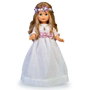 Famosa Poupée Nancy Communion Blonde 48 cm avec Couronne de Fleurs - Réédition 2023