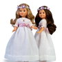 Famosa Poupée Nancy Communion Blonde 48 cm avec Couronne de Fleurs - Réédition 2023