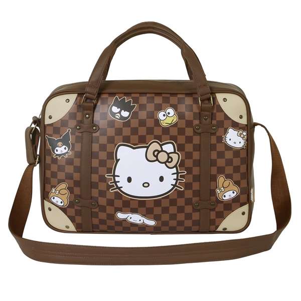 Karactermania Sac à dos pour ordinateur portable Hello Kitty Squares, marron 29x42x9 cm