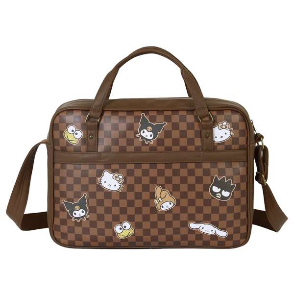 Karactermania Sac à dos pour ordinateur portable Hello Kitty Squares, marron 29x42x9 cm