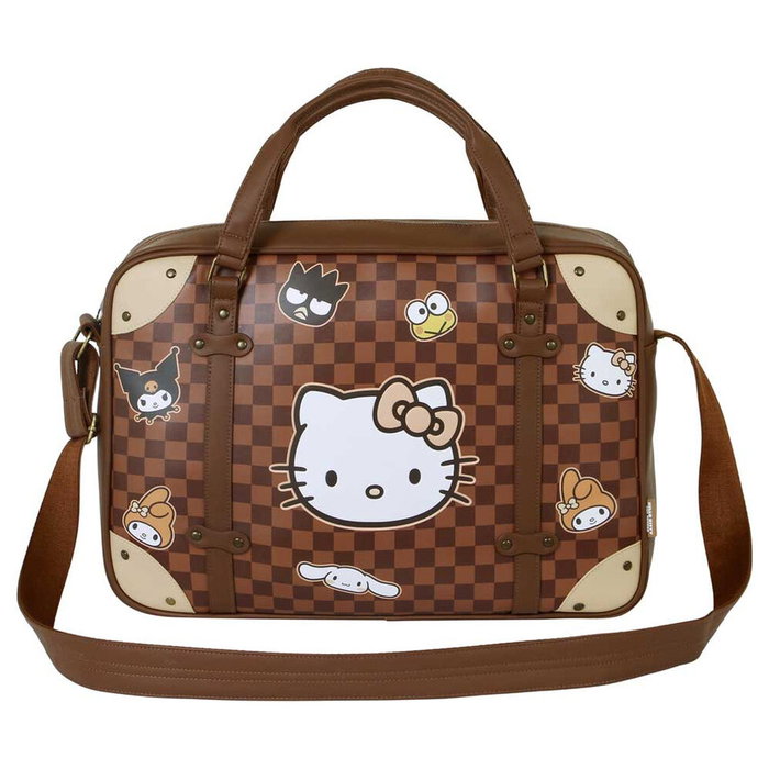 Karactermania Sacoche pour Portable Hello Kitty Squares Marron