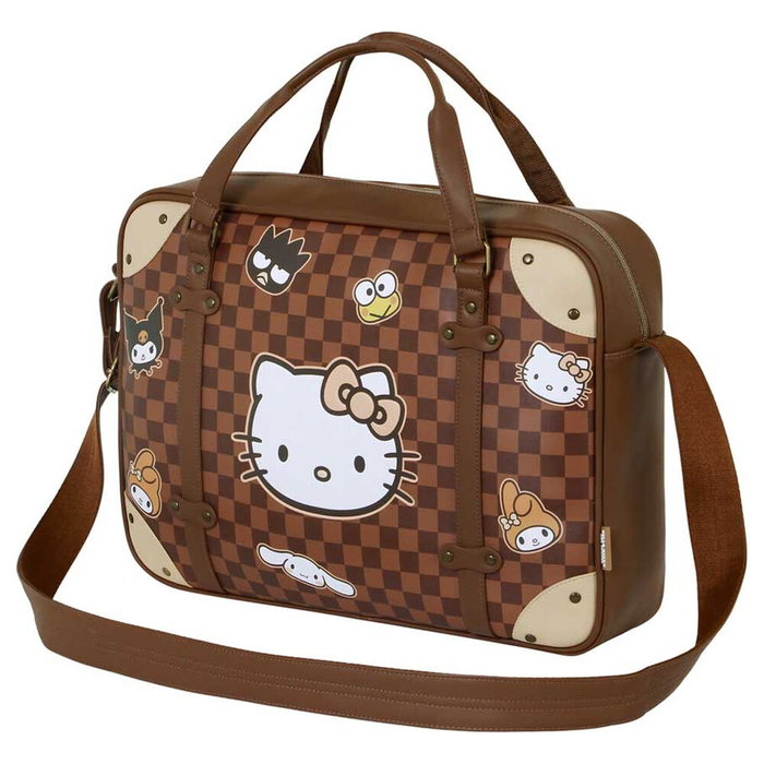 Karactermania Sacoche pour Portable Hello Kitty Squares Marron