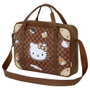 Karactermania Sacoche pour Portable Hello Kitty Squares Marron