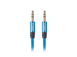 Lanberg Câble Minijack 3.5 mm Mâle/Mâle 3 m Bleu CA-MJMJ-10CU-0030-BL