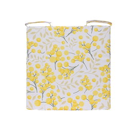 KSD Coussin carré polyester imprimé extérieur avec rubans UV résistant 40x40 cm