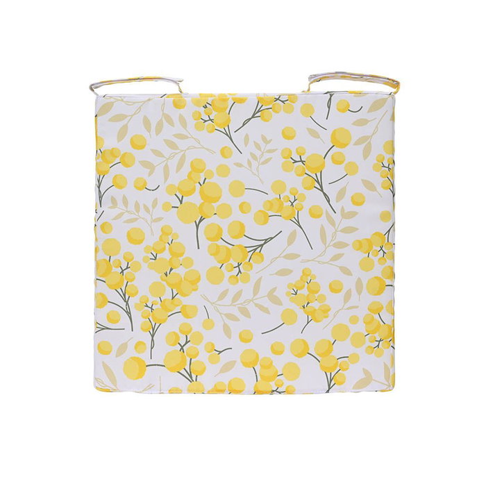KSD Coussin carré polyester imprimé extérieur avec rubans UV résistant 40x40 cm KSD Coussin carré polyester imprimé extérieur avec rubans UV résistant 40x40 cm