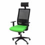 Piqueras y Crespo Chaise de bureau Horna, mécanisme synchrone, Pistache et Noir