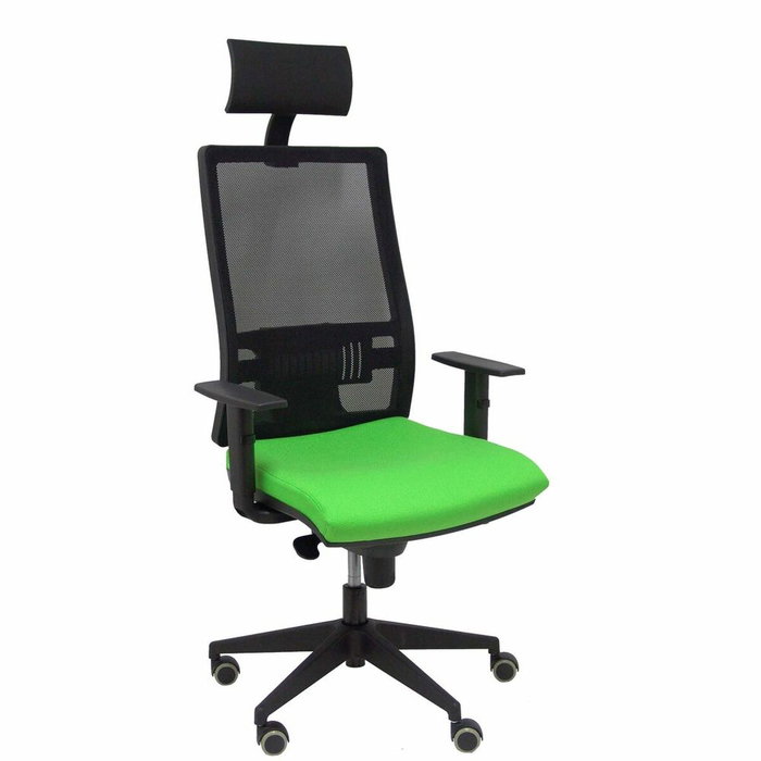 Piqueras y Crespo Chaise de bureau Horna, mécanisme synchrone, Pistache et Noir