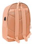 Safta Munich Basicos, sac à dos double pour ordinateur portable 15,6" avec chargeur USB, couleur pêche, dimensions 31 x 44 x 18 cm