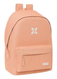 Safta Munich Basicos, sac à dos double pour ordinateur portable 15,6" avec chargeur USB, couleur pêche, dimensions 31 x 44 x 18 cm