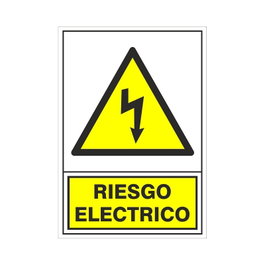 DUVER Signal de risque électrique en plastique
