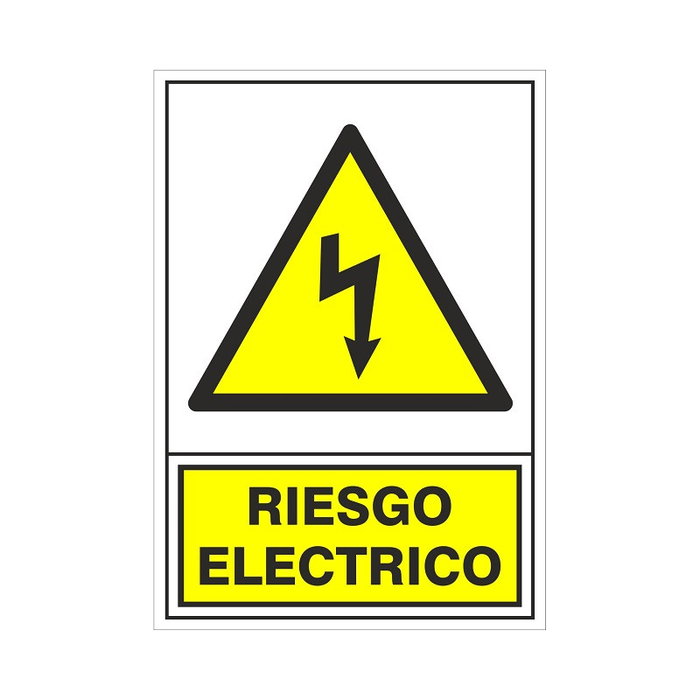 DUVER Signalisation de sécurité 'Risque électrique' en plastique 295 x 210 mm