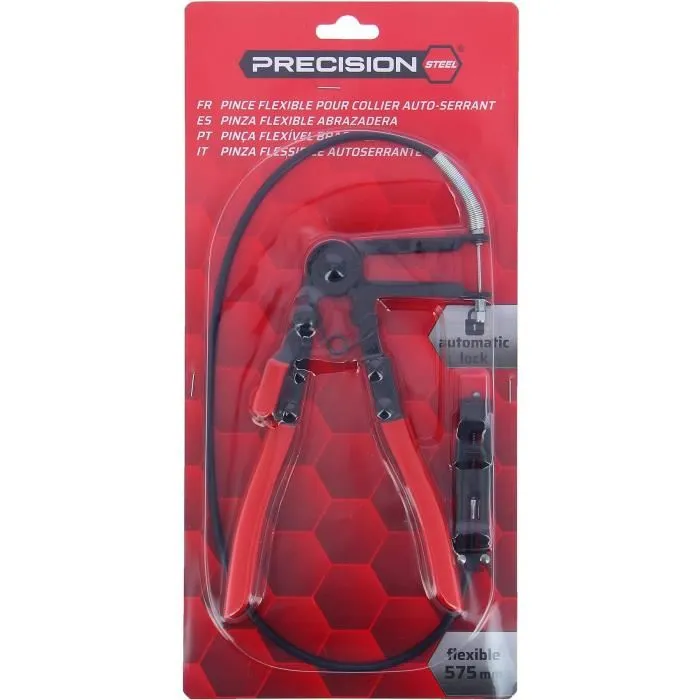 Powertrac Pince flexible pour collier auto-serrant de durite - PRECISION STEEL Powertrac Pince flexible pour collier auto-serrant de durite - PRECISION STEEL