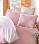 Parure de lit Best 1 housse de couette 140 x 200 cm + 2 taies d'oreiller 60 x 60 cm - Coton renforcé imprimé moderne rose - Décoration tendance