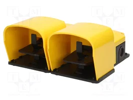 PIZZATO ELETTRICA Commutateur à pédale jaune (SPST-NO + SPST-NC) x2 IP65