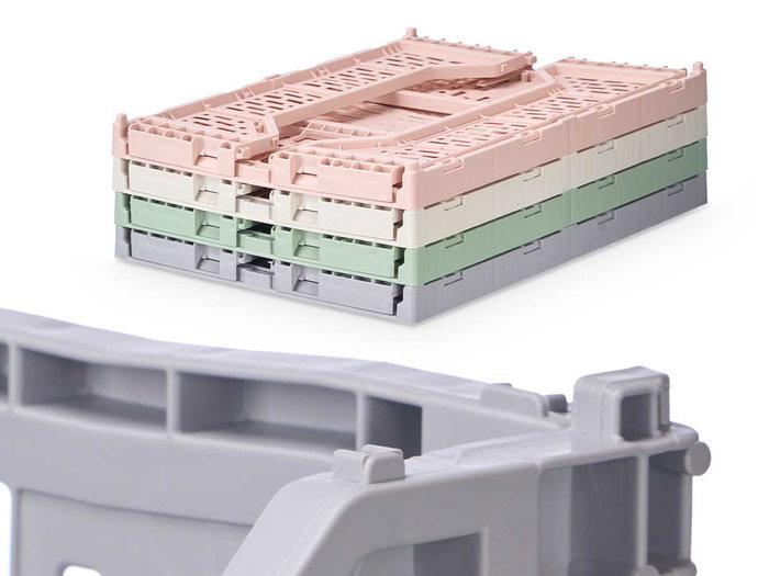 Kipit Boîte Pliable Multiusage 15L 40x15x30 cm Plastique Beige Gris Rose Vert (Set de 12) Kipit Boîte Pliable Multiusage 15L 40x15x30 cm Plastique Beige Gris Rose Vert (Set de 12)