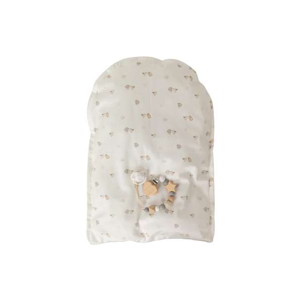 Muñecas Arias - Poupée reborn Arias 38 cm Max Beige avec coussin (corps en vinyle, sexe garçon) - Produit en espagnol