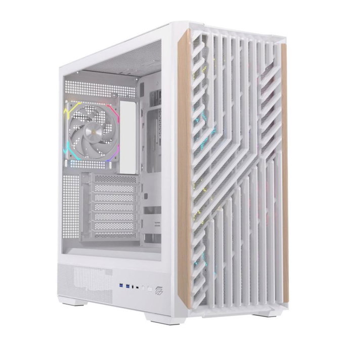 Einarex PULSE P800 RGB White Boîtier PC Semi-Tour ATX Gaming Vitre Trempée 4 Ventilateurs RGB USB-C Blanc Einarex PULSE P800 RGB White Boîtier PC Semi-Tour ATX Gaming Vitre Trempée 4 Ventilateurs RGB USB-C Blanc