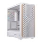 Einarex PULSE P800 RGB White Boîtier PC Semi-Tour ATX Gaming Vitre Trempée 4 Ventilateurs RGB USB-C Blanc