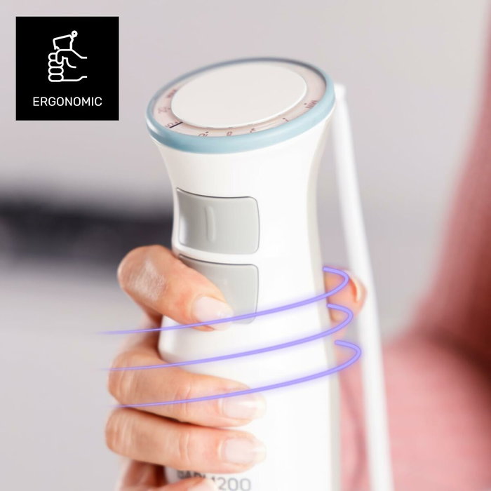 Mixeur plongeant Taurus BAPI 1200 PURE Blanc Mixeur plongeant Taurus BAPI 1200 PURE Blanc