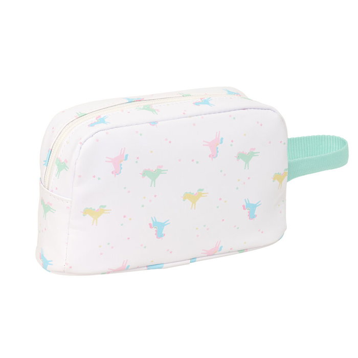 SAFTA - Boîte à petit-déjeuner thermique Unicornio avec compartiment à zip et anse, intérieur alu, 21,5x6,5x12 cm