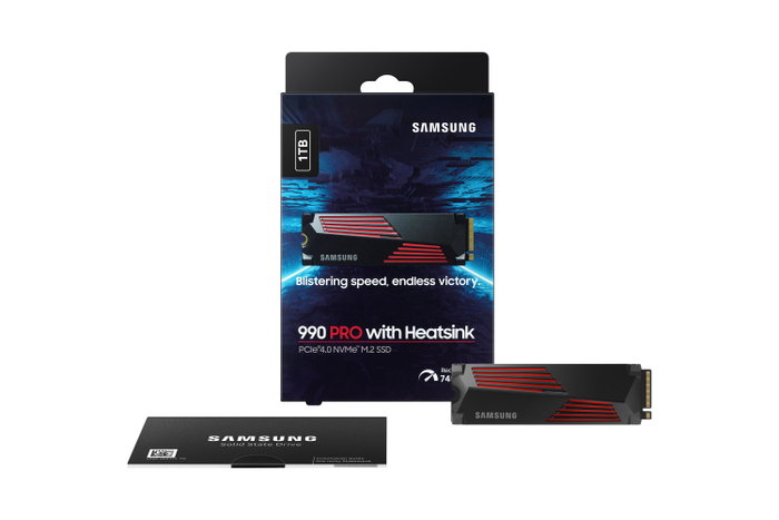 Samsung 990 PRO Heatsink 1TB M.2 NVMe SSD