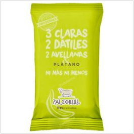 Paleobull Barritas Plátano Caja 15Ud. Barre Energétique Paléo Protéinée à la Banane et aux Dattes