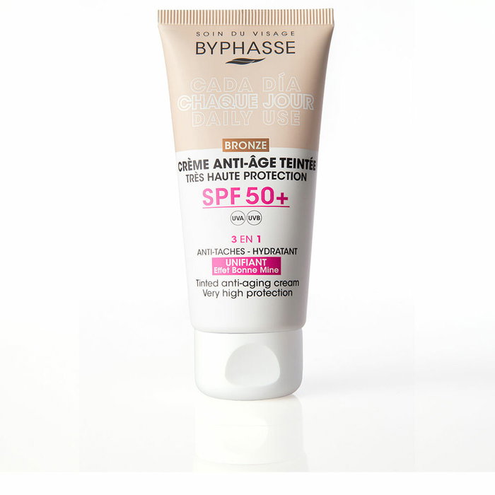Byphasse Crème Visage Anti-âge Teintée SPF50+ Bronze 50 ml