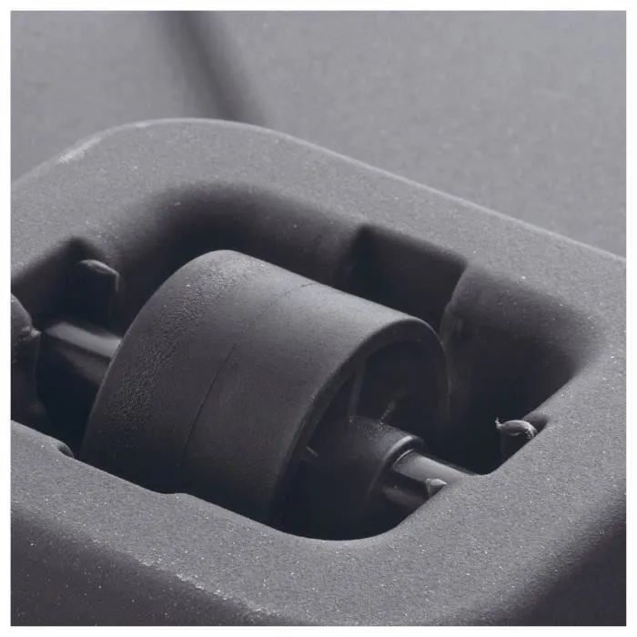 Deroma Jardinière Muret Cosmo Gris Ceniza avec Réserve d'Eau et Roues - 78 cm