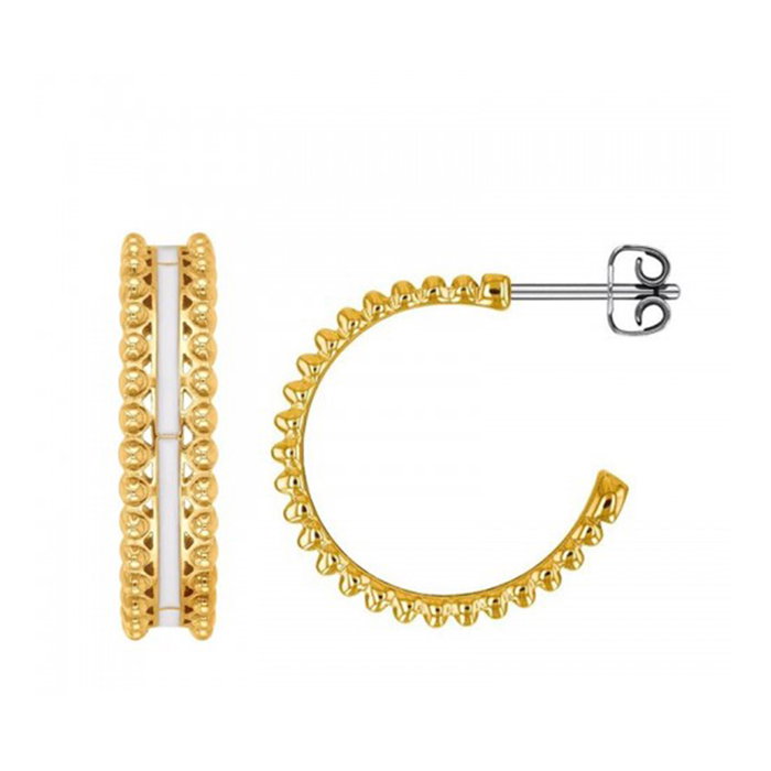 Tommy Hilfiger Boucles d'oreilles en acier inoxydable doré