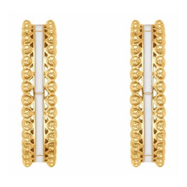 Tommy Hilfiger Boucles d'oreilles en acier inoxydable doré