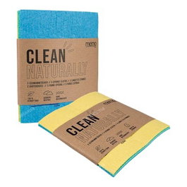 MEMO Lot de 3 bayetas en cellulose sans plastique