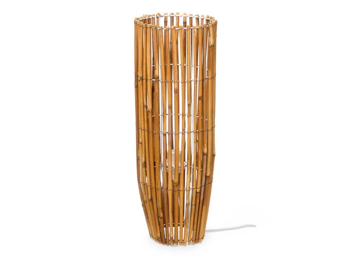 Giftdecor Lampe en Bambou Ronde Moyenne Naturelle 21.5x62x21.5 cm (Set de 2) Giftdecor Lampe en Bambou Ronde Moyenne Naturelle 21.5x62x21.5 cm (Set de 2)