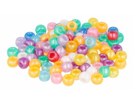 Innspiro Perles en Plastique Écologique Multicolore Nacré 9mm