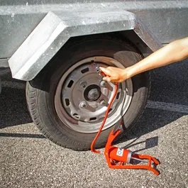 Precision Steel Pompe à pied 3 bars maxi pour pneus auto, moto, vélo avec adaptateurs valve Presta et ballons