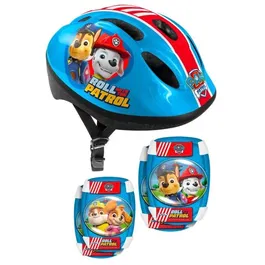 Paw Patrol Set de protection enfant casque réglable 50-56 cm avec coudières et genouillères pour vélo, roller, trottinette - PA450507