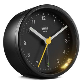 Braun BC-12-B Réveil Analogique Classique Noir
