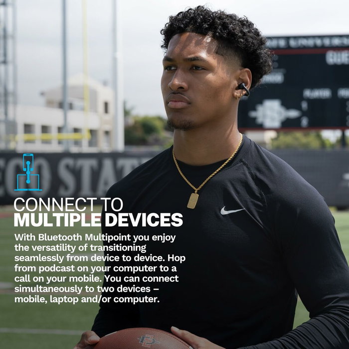 Écouteurs Sans Fil avec Étui de Charge JLab IEUEBFLEXRBLK124 Noir