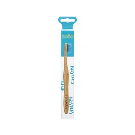 NORDICS ORAL CARE Brosse à dents en bambou bleu